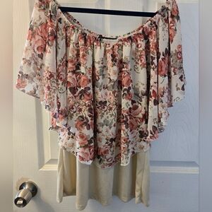 Floral Off-Shoulder Women's Top